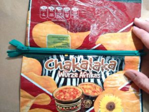 Chakalaka-Chiptstüte-Reissverschluss Chakalaka-Chiptstüte-Reissverschluss